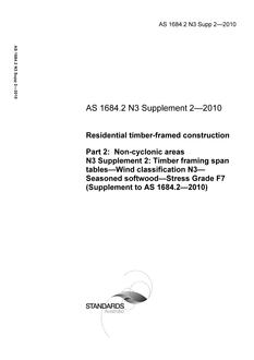 AS 1684.2 N3 Supp 2-2010 AS 1684.2 N3 Supp 2-2010