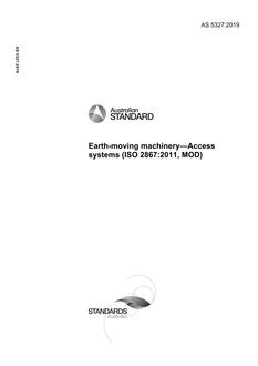AS 5327:2019 AS 5327:2019