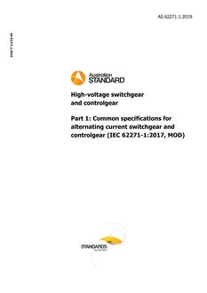 AS 62271.1 AS 62271.1