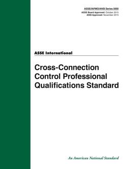 ASSE (Plumbing) 5000-2015 ASSE (Plumbing) 5000-2015