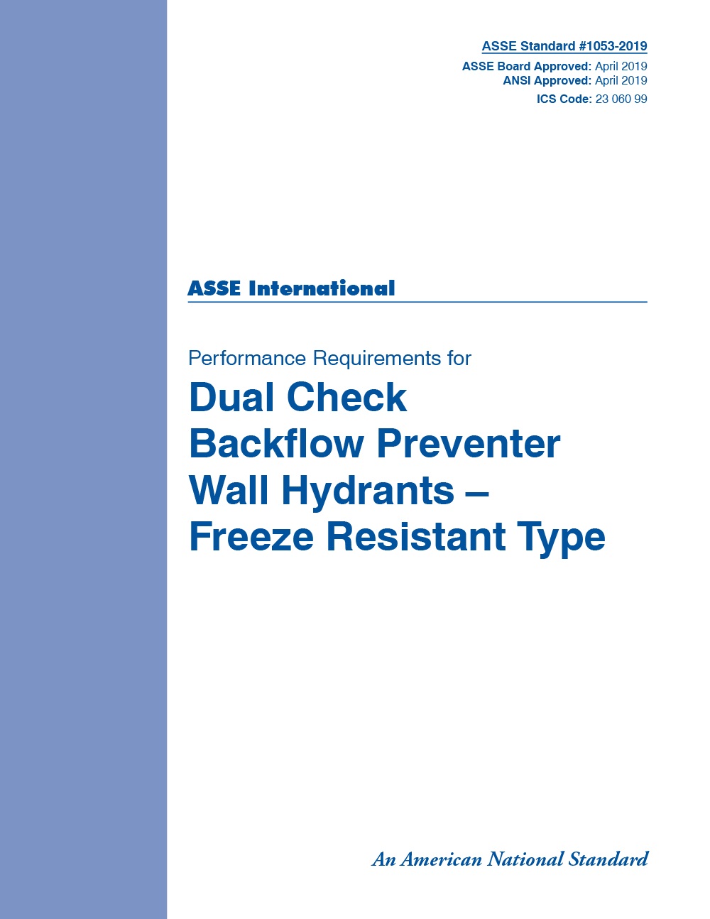 ASSE (Plumbing) 1053 ASSE (Plumbing) 1053