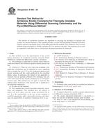 ASTM E698-05 ASTM E698-05