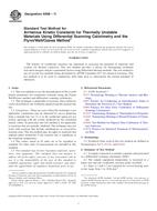 ASTM E698-11 ASTM E698-11