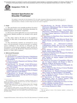 ASTM F1378-18 ASTM F1378-18