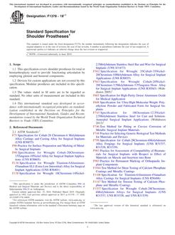 ASTM F1378 ASTM F1378