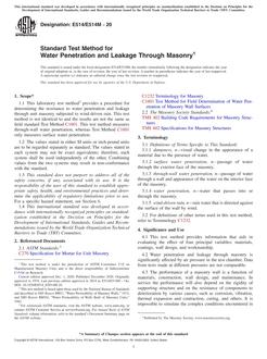 ASTM E514/E514M ASTM E514/E514M