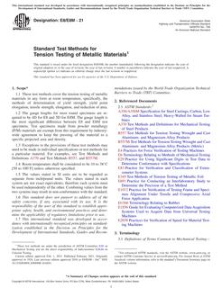 ASTM E8/E8M-21 ASTM E8/E8M-21