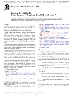 ASTM F1122 ASTM F1122