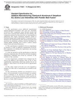 ASTM F3001 ASTM F3001