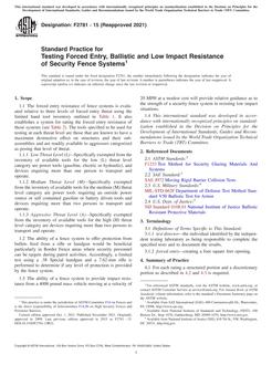 ASTM F2781 ASTM F2781