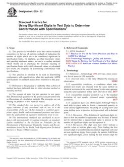 ASTM E29 ASTM E29