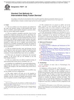 ASTM F2077 ASTM F2077