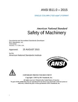 B11 B11.0-2015 B11 B11.0-2015