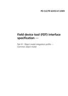 BS PD CLC/TR 62453-41:2009 BS PD CLC/TR 62453-41:2009