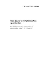 BS PD CLC/TR 62453-506:2009 BS PD CLC/TR 62453-506:2009