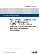 BS PD CEN/TR 16468 BS PD CEN/TR 16468