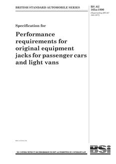 BS AU 165A BS AU 165A