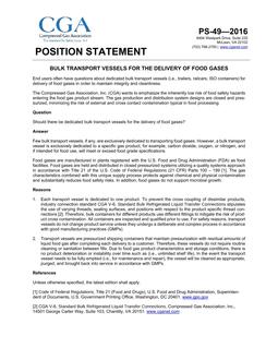 CGA PS-49 (R2022) CGA PS-49 (R2022)