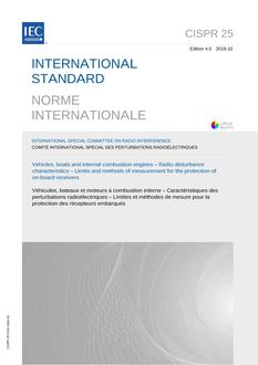CISPR 25 Ed. 4.0 b:2016 CISPR 25 Ed. 4.0 b:2016