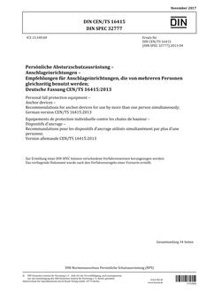 DIN CEN/TS 16415 DIN CEN/TS 16415