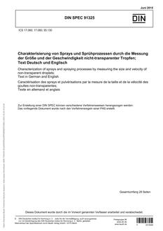 DIN SPEC 91325 DIN SPEC 91325