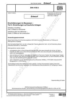 DIN 4150-3 - DRAFT