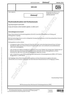 DIN 603 - DRAFT