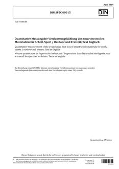 DIN SPEC 60015 DIN SPEC 60015