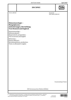 DIN 58903 DIN 58903