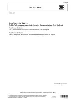 DIN SPEC 3105-1 DIN SPEC 3105-1