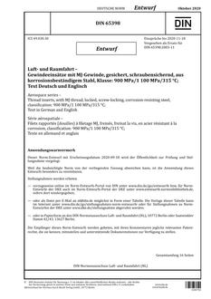 DIN 65398 - DRAFT