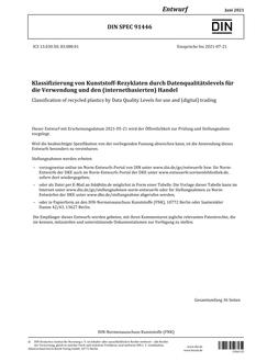 DIN SPEC 91446 - DRAFT