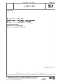 DIN CEN/TS 17631 DIN CEN/TS 17631