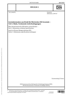 DIN 8140-1 DIN 8140-1