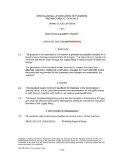 IAPMO IGC 258 IAPMO IGC 258