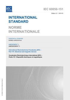 IEC 60050-151 Amd.3 Ed. 2.0 b:2019 IEC 60050-151 Amd.3 Ed. 2.0 b:2019