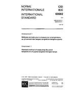 IEC 60682 Amd.1 Ed. 1.0 b:1987