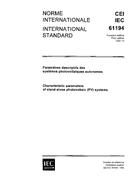 IEC 61194 Ed. 1.0 b
