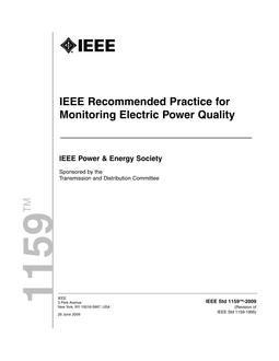 IEEE 1159-2009 IEEE 1159-2009
