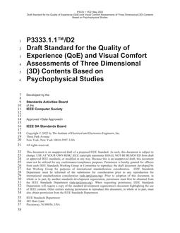 IEEE P3333.1.1 IEEE P3333.1.1