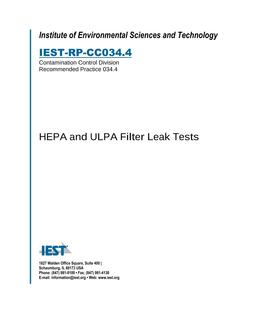 IEST RP-CC034.4 IEST RP-CC034.4