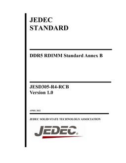 JEDEC JESD305-R4-RCB Version 1.0 JEDEC JESD305-R4-RCB Version 1.0
