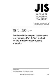 JIS L 1950-1 JIS L 1950-1