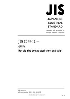 JIS G 3302 JIS G 3302