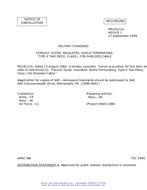 MIL MS18121G Notice 1 – Cancellation MIL MS18121G Notice 1 - Cancellation