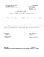 MIL MIL-C-14383D Notice 4 - Inactivation