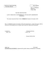 MIL MIL-C-17208B Notice 4 – Inactivation MIL MIL-C-17208B Notice 4 - Inactivation