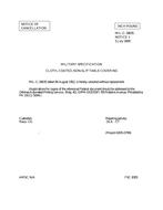 MIL MIL-C-19635 Notice 1 - Cancellation