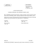 MIL MIL-C-22542B Notice 1 - Cancellation