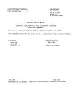 MIL MIL-C-22909B Notice 1 - Inactivation